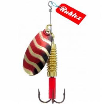 Rublex Stripe ORN in Gold / Red / Black Size 1 - 2,00g