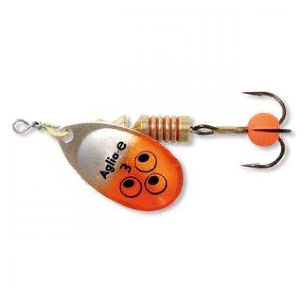 Mepps Aglia E - Brite Silver / Orange Size 1