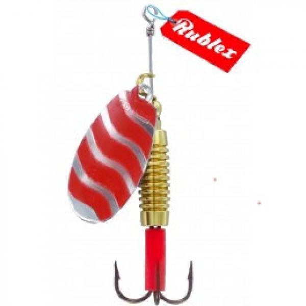 Rublex Stripe AR in Silver / Red Size 1 - 2,00g