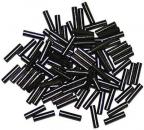 Klemmhülsen ca.100 Stück Diverse Durchmesser in Schwarz 0,80mm + 1,00mm